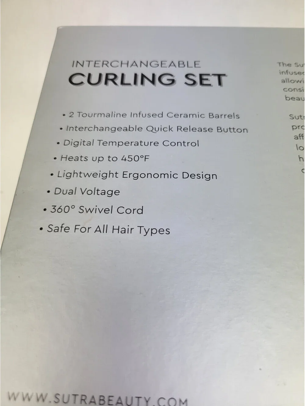 Sutra Beauty Interchangeable Curling Wand Set   **OPEN BOX**
